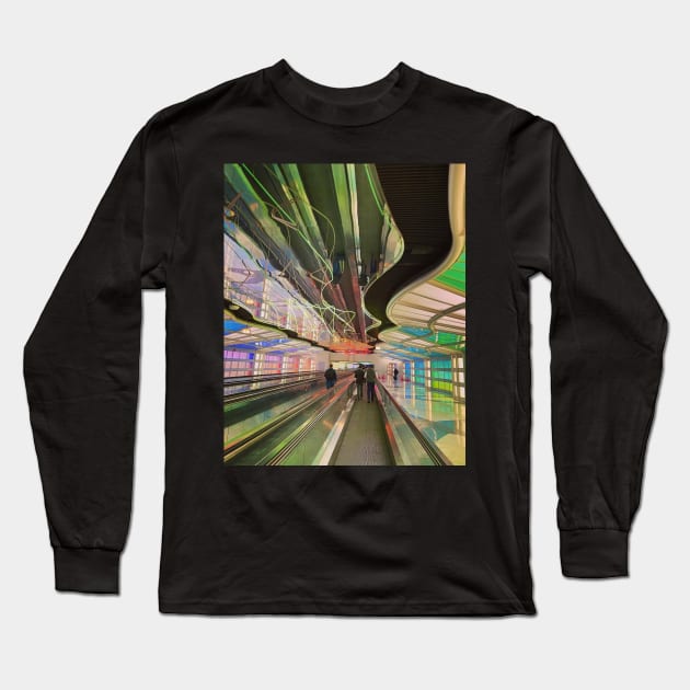 Chicago Airport Long Sleeve T-Shirt by ephotocard